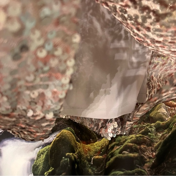 Donna Morgan mauve sequin dress cocktail - Picture 11 of 12